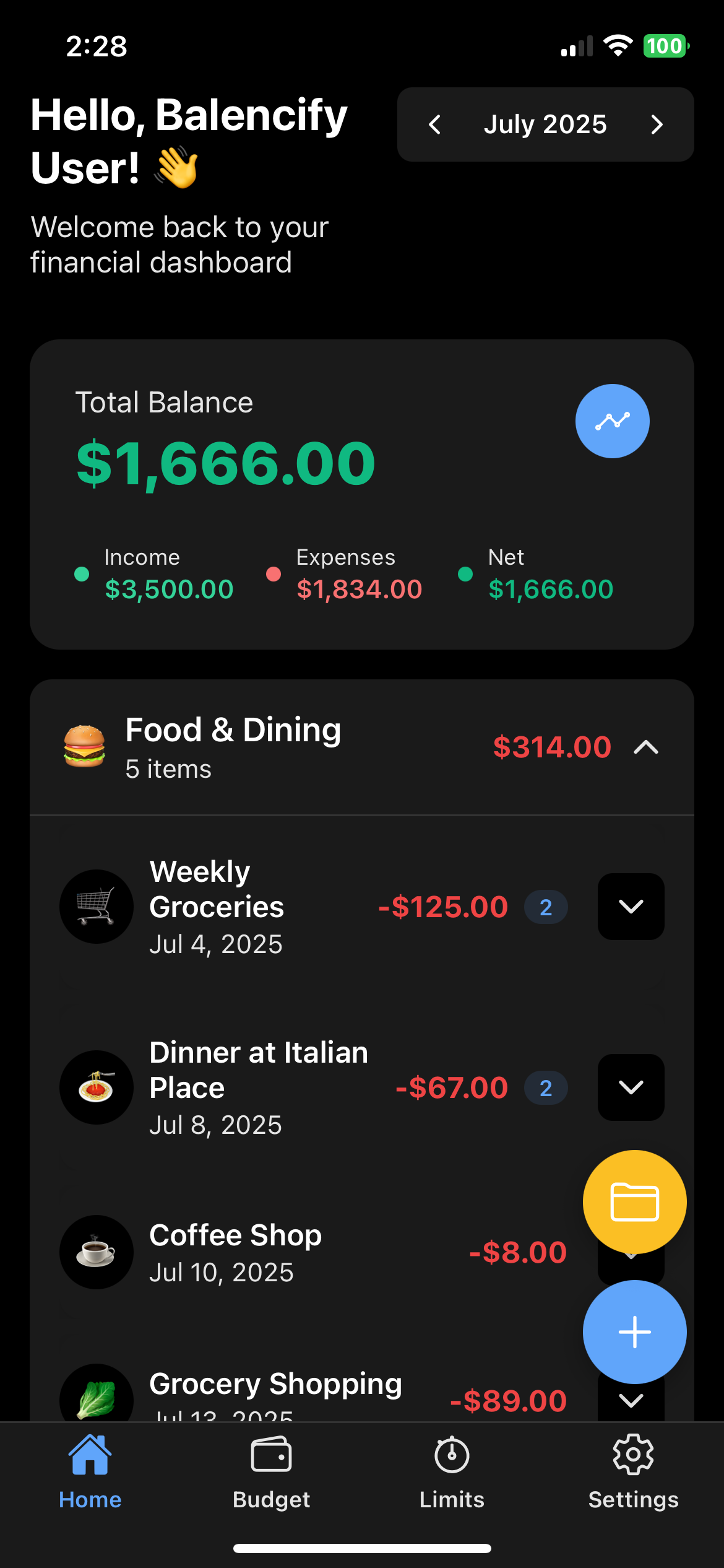 Dashboard Overview